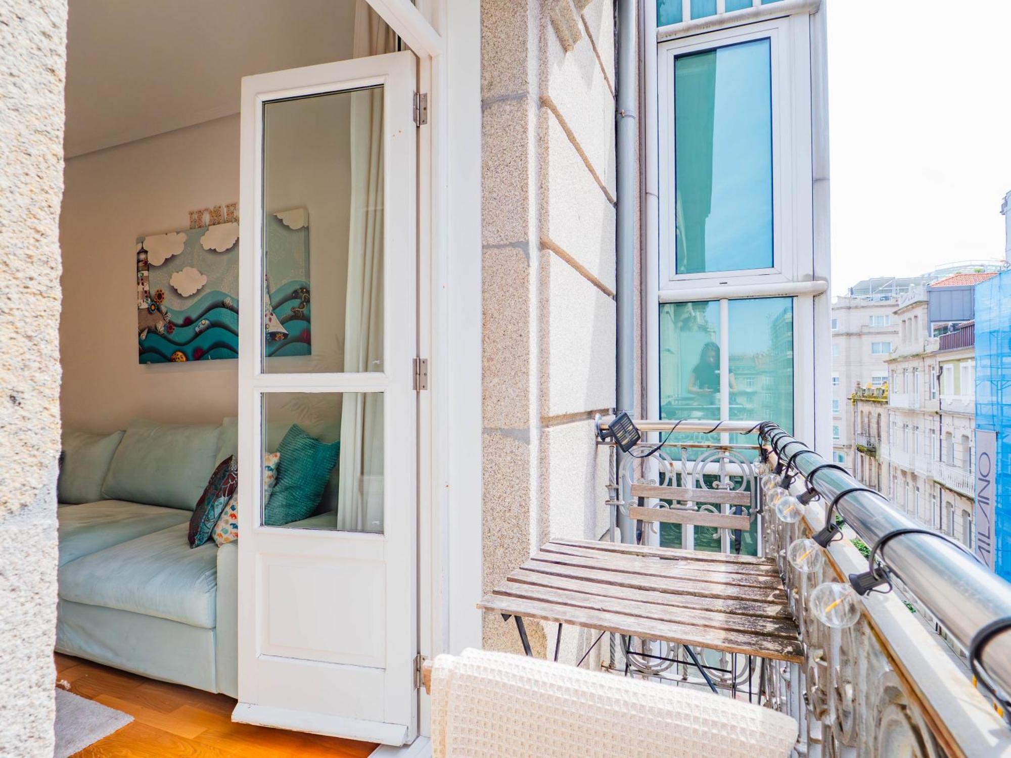 Luxury Centro De Vigo Balcony Apartment Exterior photo
